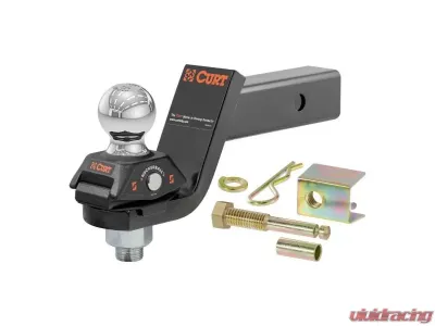 Curt 2" Shank 7,500 Lbs 3" Drop Rockerball Cushion Hitch With 2" Ball - 45143