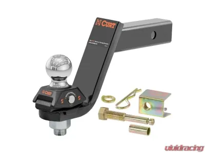 Curt 2" Shank 7,500 Lbs 5" Drop Rockerball Cushion Hitch With 2" Ball - 45144