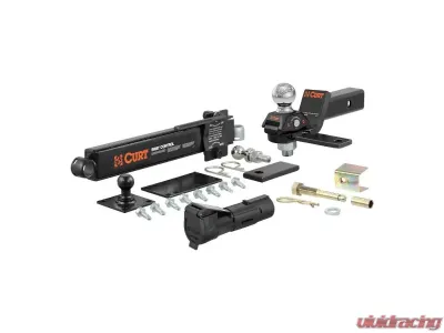 Curt Cushion Hitch | Sway Control | Echo Brake Controller RV Towing Starter Kit - 45190