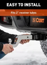 Curt 2" Shank 8,000 Lbs 4" Drop 8-1/2" Long Aluminum Ball Mount                                     - 45361 - Image 5