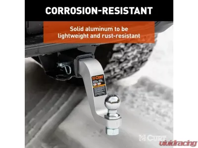 Curt 2" Shank 8,000 Lbs 6" Drop 8-1/2" Long Aluminum Ball Mount - 45362