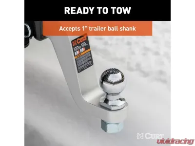 Curt 2" Shank 8,000 Lbs 6" Drop 8-1/2" Long Aluminum Ball Mount - 45362