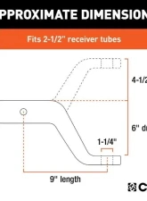Curt 2-1/2" Shank 20,000 Lbs 6" Drop Commercial Duty Forged Ball Mount                                     - 45459 - Image 3