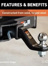 Curt 2-1/2" Shank 20,000 Lbs 6" Drop Commercial Duty Forged Ball Mount                                     - 45459 - Image 6