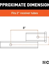 Curt 2" Shank 2" Drop 7,500 Lbs. Receiver Hitch Adapter                                     - 45797 - Image 2