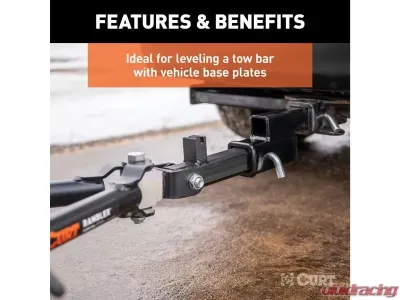 Curt 2" Shank 2" Drop 7,500 Lbs. Receiver Hitch Adapter - 45797