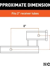 Curt 2" Shank 4" Drop 7,500 Lbs. Receiver Hitch Adapter                                     - 45798 - Image 2