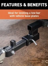 Curt 2" Shank 4" Drop 7,500 Lbs. Receiver Hitch Adapter                                     - 45798 - Image 5