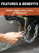 Curt Carbon Steel 2" Shank Trailer Safety Chain Holder Bracket                                     - 45806 - Image 5