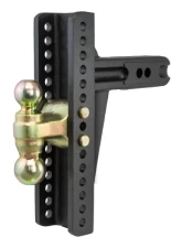 Curt 2-1/2" Shank 20,000 Lbs 10-3/8" Drop Adjustable Dual Ball Channel Mount                                     - 45927 - Image 6