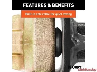 Curt 3" Shank 21,000 Lbs 10-5/8" Drop Adjustable Channel Mount With Dual Ball - 45928