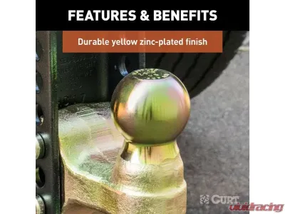 Curt 3" Shank 21,000 Lbs 10-5/8" Drop Adjustable Channel Mount With Dual Ball - 45928