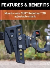 Curt Rebellion XD Pintle Mount Attachment                                     - 45950 - Image 4