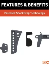 Curt 2" Shank 2", 2-5/16" Balls 15K Lbs Rebellion XD Adjustable Cushion Hitch                                     - 45951 - Image 5