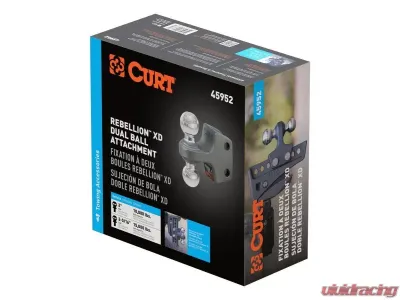 Curt 2" - 2-5/16" Up To 15K Lbs Replacement Rebellion XD Dual Ball - 45952
