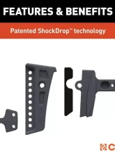 Curt 2-1/2" Shank 2" 2-5/16" Balls 20K Lbs Rebellion XD Adjustable Cushion Hitch                                     - 45955 - Image 4
