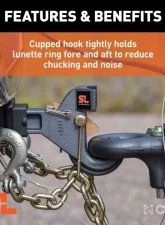 Curt 2" Shank 14K 2-1/2" | 3" Lunette Securelatch Receiver-Mount Pintle Hook                                     - 48405 - Image 6
