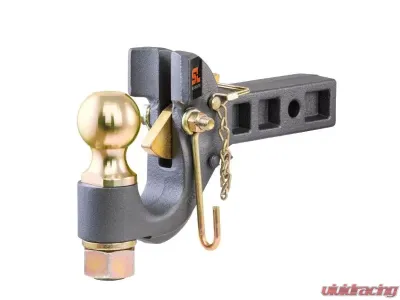 Curt 2" Shank 2-5/16" Ball 14K Securelatch Receiver-Mount Ball And Pintle Hitch - 48406