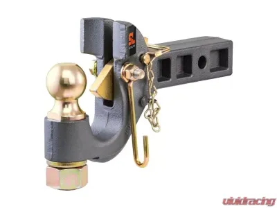 Curt 2" Shank 2" Ball 14K Lbs Securelatch Receiver-Mount Ball And Pintle Hitch - 48407