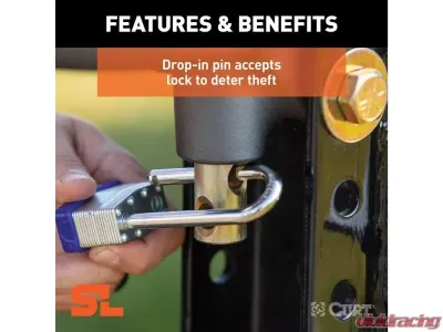 Curt 25,000 Lbs 3" Id Securelatch Channel-Style Lunette Ring - 48625