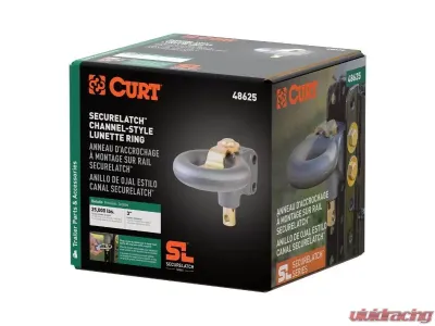 Curt 25,000 Lbs 3" Id Securelatch Channel-Style Lunette Ring - 48625