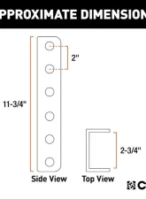 Curt 2-3/4" Id 11-3/4" High Securelatch Lunette Ring Channel                                     - 48651 - Image 2
