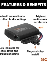 Curt Bluetooth Smartphone Connection Echo Under-Dash Trailer Brake Controller                                     - 51190 - Image 4