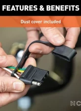 Curt 4-Way Flat Custom Wiring Harness Tow Package Needed Hyundai | Kia 2021-2023                                     - 56420 - Image 4