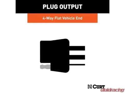 Curt 4-Way Flat Output Custom Wiring Harness Mazda 3 2019-2022 - 56435