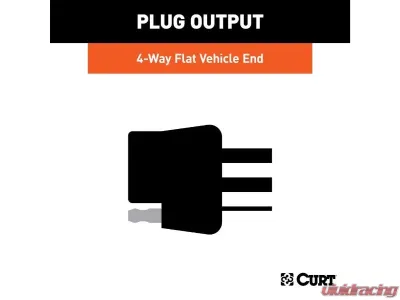 Curt 4-Way Flat Output Custom Wiring Harness Toyota Corolla 2020-2022 - 56454