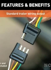 Curt 4-Way Flat Output Custom Wiring Harness Nissan Rogue 2021-2022                                     - 56459 - Image 3