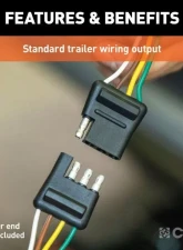 Curt 4-Way Flat Output Custom Wiring Harness Ford Bronco 2021-2022                                     - 56468 - Image 3