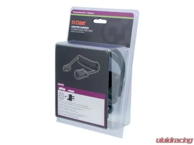 Curt 7-Way RV Blade Vehicle To 5-Way Flat 8' Trailer Electrical Adapter Harness - 57282