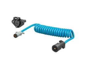 Curt 7-Way RV Blade To 6-Way Round Vehicle 8' Dinghy Towing Adapter And Socket