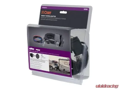 Curt 4-Way Flat Vehicle To 7-Way RV Blade Dinghy Towing Electrical Adapter - 58980