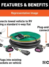 Curt Custom Towed-Vehicle RV Wiring Harness Ram 2500 | 3500 2013-2018                                     - 58994 - Image 2