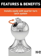 Curt 2-5/16" Gooseneck Ball 38K Lbs Ram Oem Puck System                                     - 60627 - Image 4