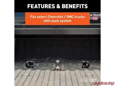 Curt 38K Lbs Oem Puck System 2-5/16" Gooseneck Kit Chevrolet | Ford | Gmc | Nissan 2013-2021 - 60639