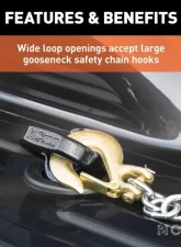 Curt 38K Lbs Oem Puck System Gooseneck Safety Chain Anchors Ram 2500 | 3500 2013-2022                                     - 60698 - Image 5