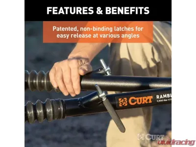 Curt 7,500 Lbs | 2" Shank Rambler Steel RV Tow Bar - 70001