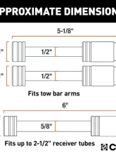 Curt Rambler Tow Bar Lock Set                                     - 70005 - Image 2