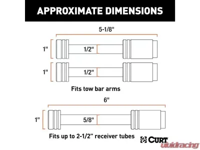 Curt Rambler Tow Bar Lock Set - 70005
