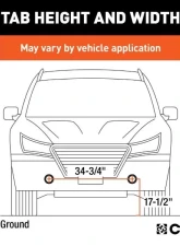 Curt Custom Tow Bar Base Plate Dodge Durango | Jeep Grand Cherokee 2011-2022                                     - 70101 - Image 2