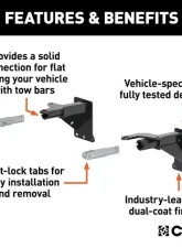 Curt Custom Tow Bar Base Plate Jeep Cherokee 2019-2022                                     - 70103 - Image 3