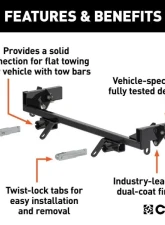 Curt Custom Tow Bar Base Plate Honda Cr-V 2012-2014                                     - 70104 - Image 3
