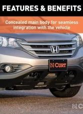 Curt Custom Tow Bar Base Plate Honda Cr-V 2012-2014                                     - 70104 - Image 4
