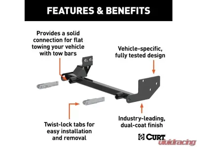 Curt Custom Tow Bar Base Plate Jeep Wrangler Tj 1997-2006 - 70112