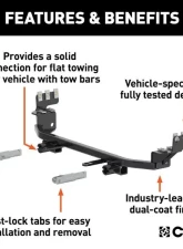 Curt Custom Tow Bar Base Plate Ford Focus 2016-2018                                     - 70113 - Image 3
