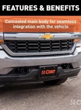 Curt Custom Tow Bar Base Plate Gmc Sierra | Chevrolet Silverado | Suburban | Tahoe 2016-2020                                     - 70120 - Image 4