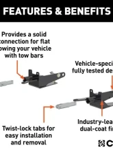 Curt Custom Tow Bar Base Plate Ram 1500 2016-2022                                     - 70121 - Image 2